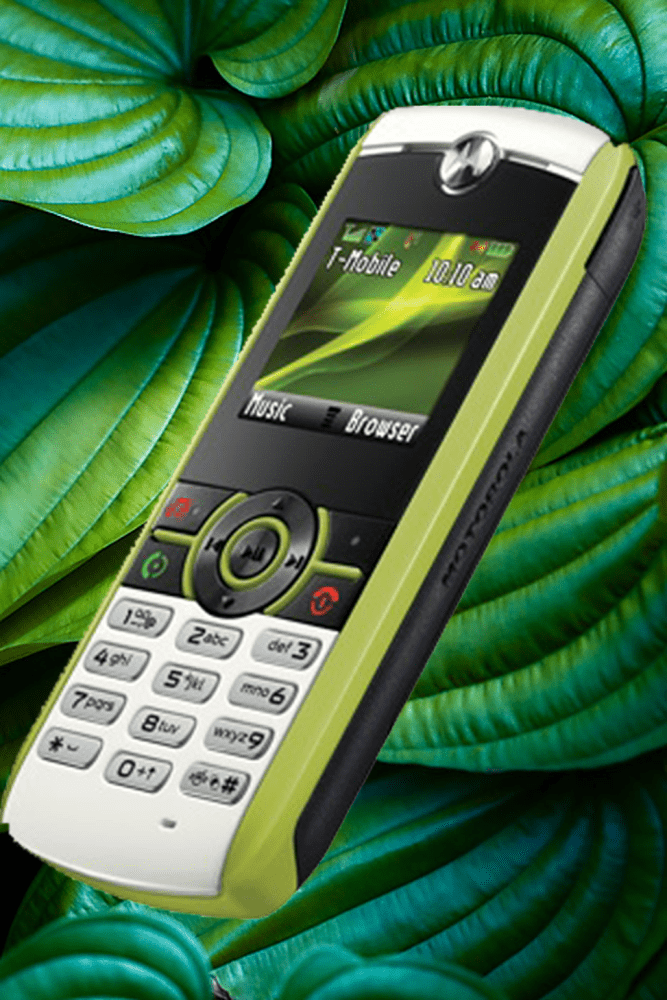 celular verde