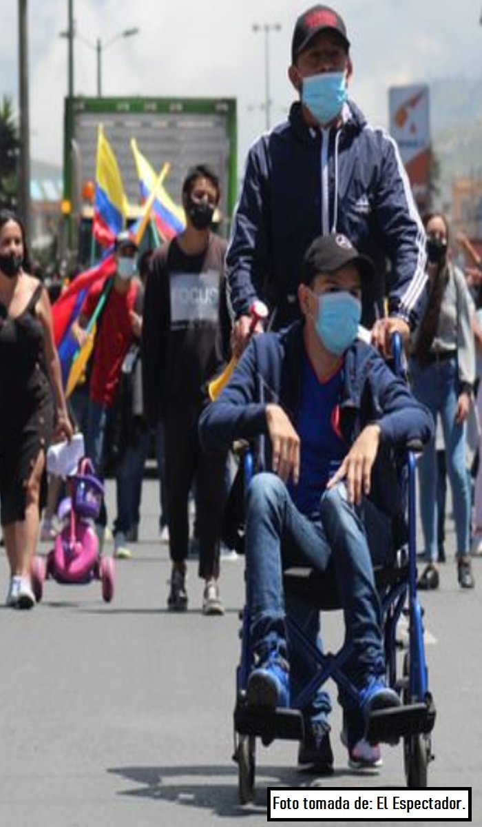 Marchas en Soacha, Fotografía tomada de: El Espectador.