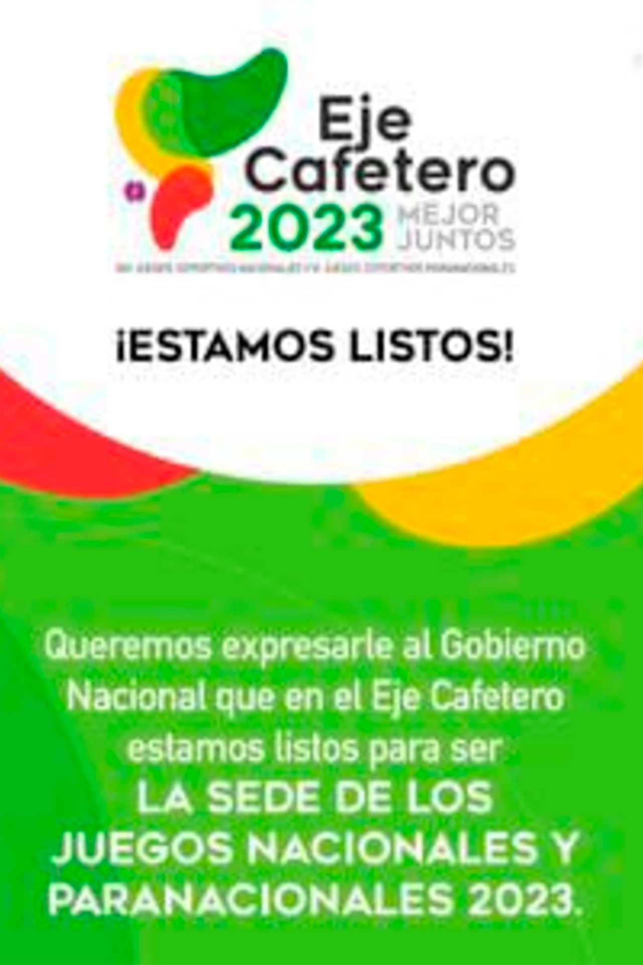 XXII Juegos Deportivos Nacionales y IV Paranacionales Eje Cafetero 2023.