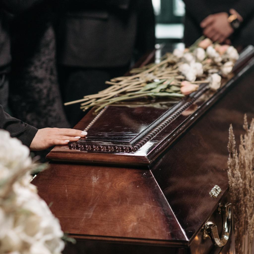 Ataúd de la muerte del abuelo