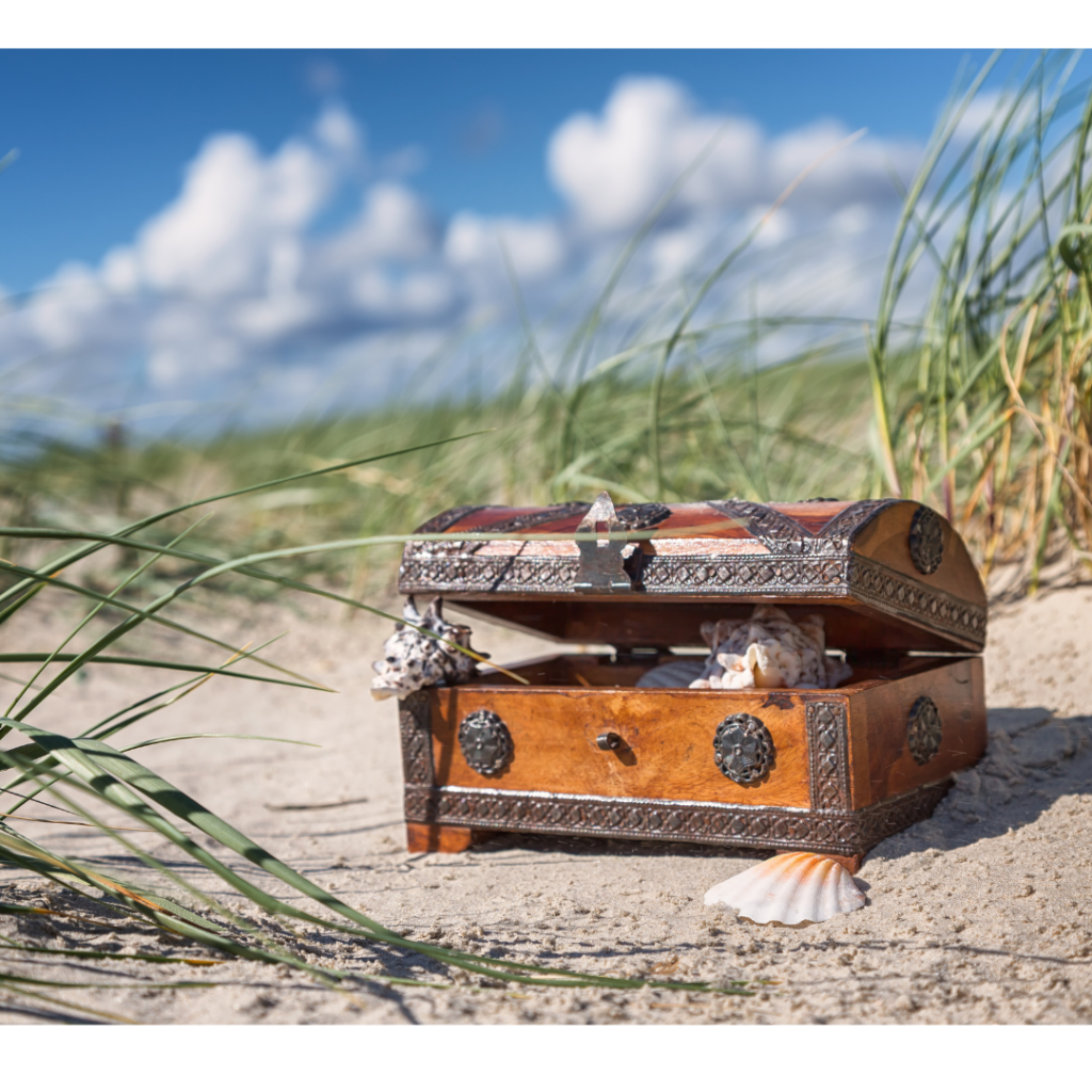 Cofre que le deja su abuelo