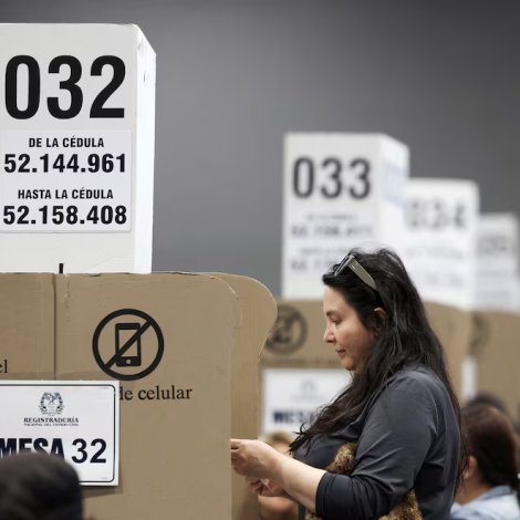 Al cerrar las urnas el Registrador Nacional Hernan Penagos Giraldo entregó un balance del desarrollo de esta jornada democrática. Foto crédito: Reuters